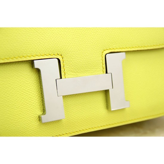 Replica Hermes Constance Bag In Yellow Epsom Leather