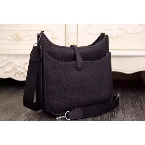 Replica Hermes Black Evelyne II TPM And III PM Bag