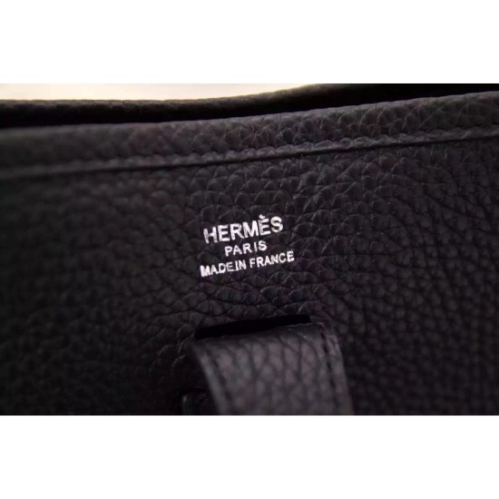 Replica Hermes Black Evelyne II TPM And III PM Bag