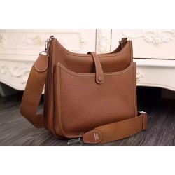Replica Hermes Brown Evelyne II TPM And III PM Bag
