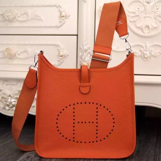 Replica Hermes Orange Evelyne II TPM And III PM Bag