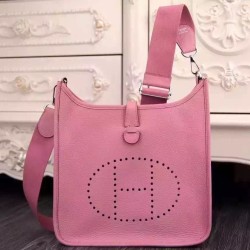 Fake Hermes Pink Evelyne II TPM And III PM Bag Replica
