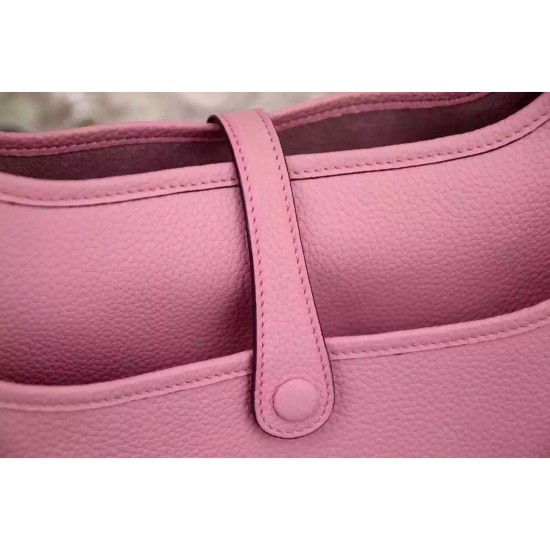 Fake Hermes Pink Evelyne II TPM And III PM Bag Replica