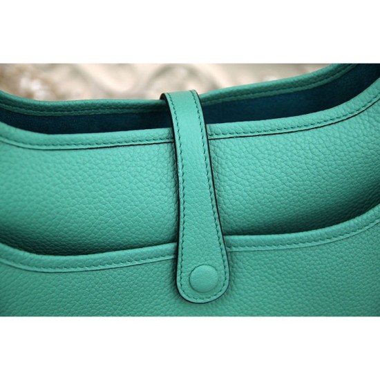 Replica Hermes Turquoise Evelyne III PM Bag