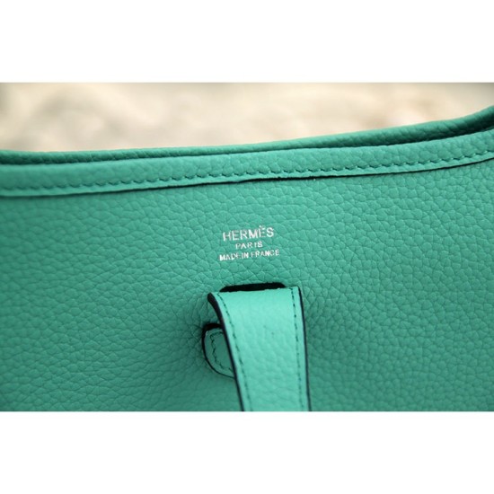 Replica Hermes Turquoise Evelyne III PM Bag