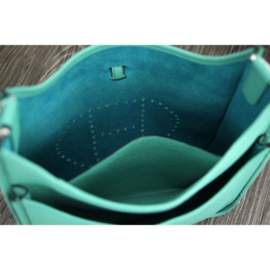 Replica Hermes Turquoise Evelyne III PM Bag
