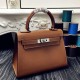 Fake Hermes Kelly 20cm Bag In Brown Epsom Leather Replica
