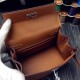 Fake Hermes Kelly 20cm Bag In Brown Epsom Leather Replica