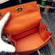 Fake Hermes Kelly 20cm Bag In Orange Epsom Leather Replica