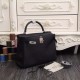 Replica Hermes Kelly Bag 28,32CM In Black Clemence Leather