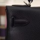 Replica Hermes Kelly Bag 28,32CM In Black Clemence Leather