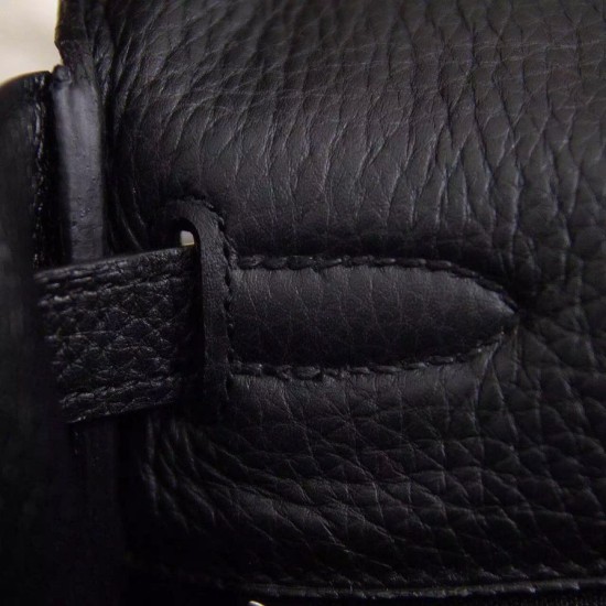 Replica Hermes Kelly Bag 28,32CM In Black Clemence Leather