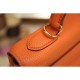Replica Hermes Kelly Bag 28,32CM  In Orange Clemence Leather