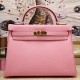 Replica Hermes Kelly Bag 28,32CM In Pink Clemence Leather