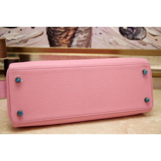 Replica Hermes Kelly Bag 28,32CM In Pink Clemence Leather