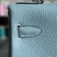 Replica Hermes Kelly Bag In Azure Clemence Leather