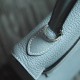 Replica Hermes Kelly Bag In Azure Clemence Leather