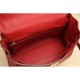Replica Hermes Kelly Bag In Red Clemence Leather