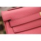 Replica Hermes Kelly Bag In Rose Lipstick Clemence Leather