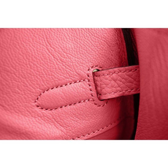 Replica Hermes Kelly Bag In Rose Lipstick Clemence Leather