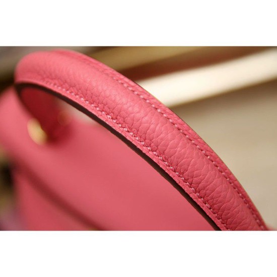 Replica Hermes Kelly Bag In Rose Lipstick Clemence Leather