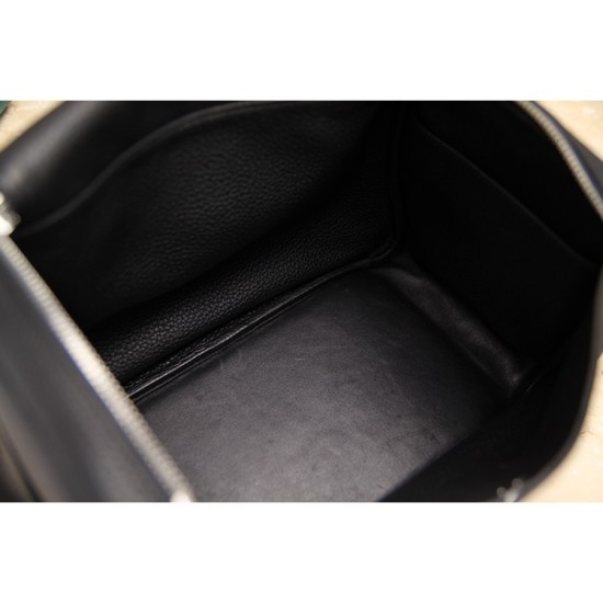 Fake Hermes Lindy 26cm 30cm 34cm Bag In Black Leather Replica