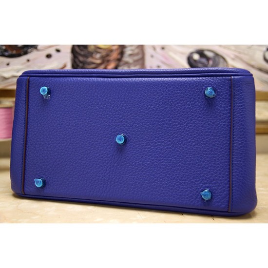Replica Hermes Lindy 26cm 30cm 34cm Bag In Blue Leather