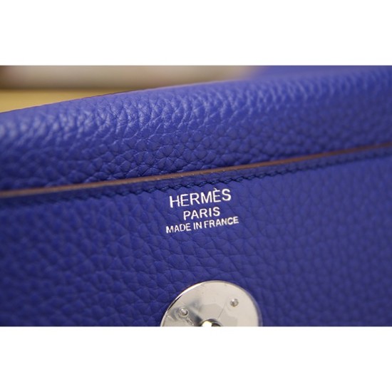 Replica Hermes Lindy 26cm 30cm 34cm Bag In Blue Leather