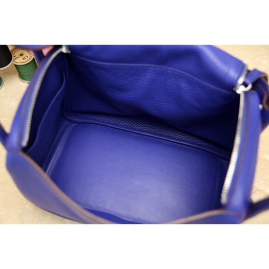 Replica Hermes Lindy 26cm 30cm 34cm Bag In Blue Leather