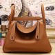 Replica Hermes Lindy 26cm 30cm 34cm Bag In Brown Leather