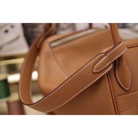 Replica Hermes Lindy 26cm 30cm 34cm Bag In Brown Leather
