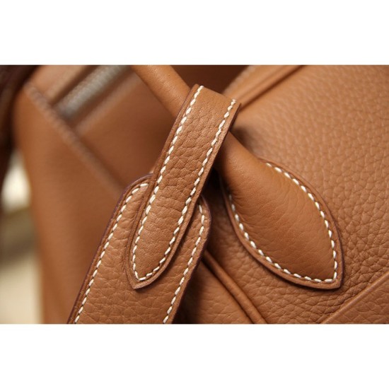 Replica Hermes Lindy 26cm 30cm 34cm Bag In Brown Leather
