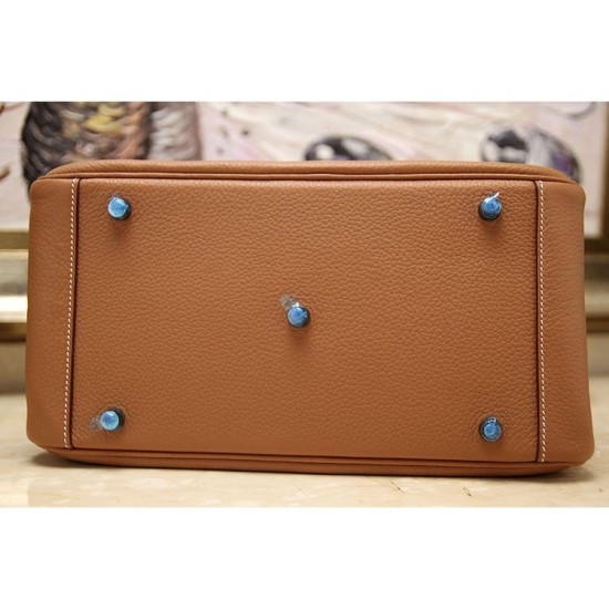 Replica Hermes Lindy 26cm 30cm 34cm Bag In Brown Leather