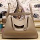Replica Hermes Lindy 26cm 30cm 34cm Bag In Grey Leather