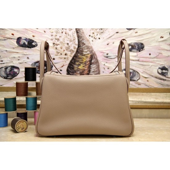 Replica Hermes Lindy 26cm 30cm 34cm Bag In Grey Leather
