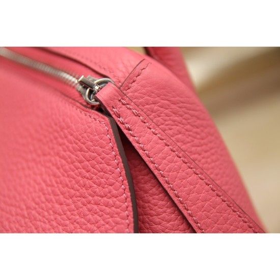 Replica Hermes Lindy 26cm 30cm 34cm Bag In Rose Lipstick Leather Fake Hermes Lindy 26cm 30cm 34cm Bag In Rose Lipstick Leather Replica