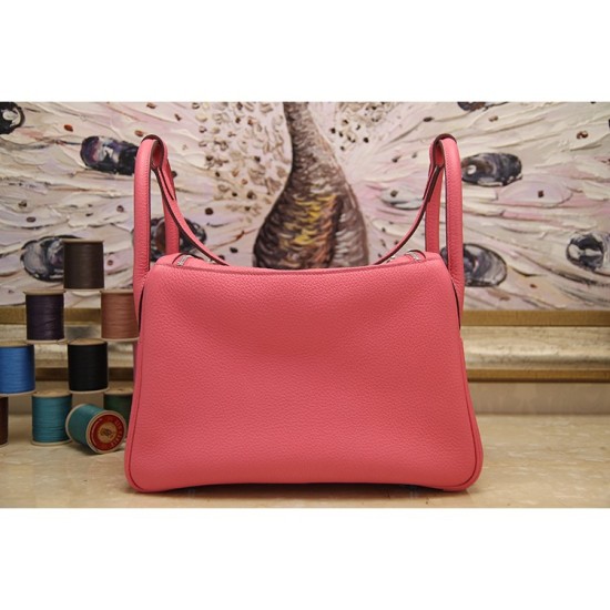 Replica Hermes Lindy 26cm 30cm 34cm Bag In Rose Lipstick Leather Fake Hermes Lindy 26cm 30cm 34cm Bag In Rose Lipstick Leather Replica