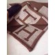 Replica Hermes Brown Avalon Blanket