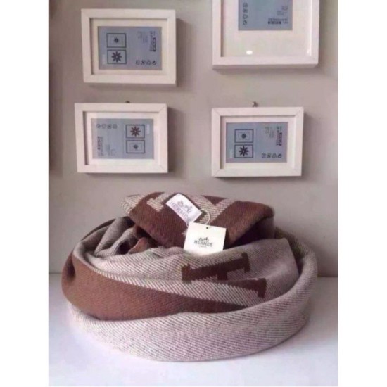 Replica Hermes Brown Avalon Blanket