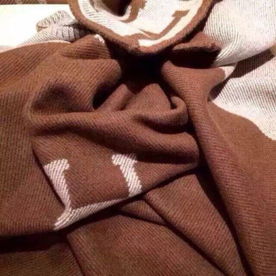 Replica Hermes Brown Avalon Blanket