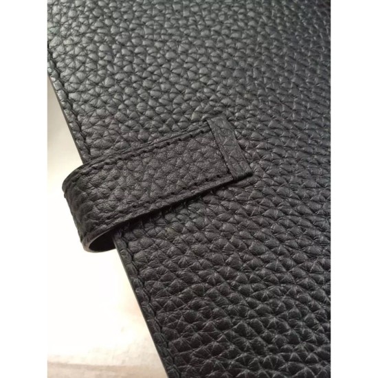 Replica Hermes Bearn Wallet In Black Leather