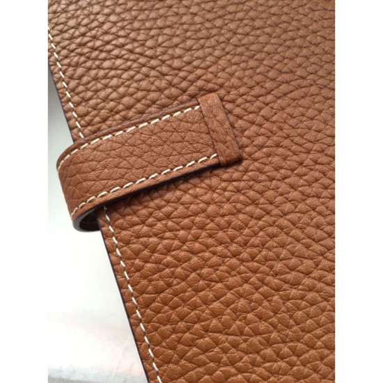 Replica Hermes Bearn Wallet In Brown Leather