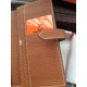 Replica Hermes Bearn Wallet In Brown Leather