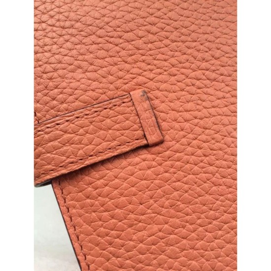 Replica Hermes Bearn Wallet In Crevette Leather