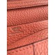 Replica Hermes Bearn Wallet In Crevette Leather
