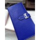 Fake Hermes Bearn Wallet In Electric Blue Leather Replica