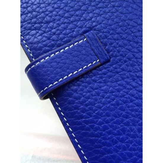 Fake Hermes Bearn Wallet In Electric Blue Leather Replica