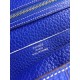 Fake Hermes Bearn Wallet In Electric Blue Leather Replica