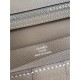 Replica Hermes Bearn Wallet In Etain Epsom Leather