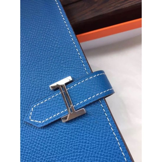 Replica Hermes Bearn Wallet In Mykonos Epsom Leather